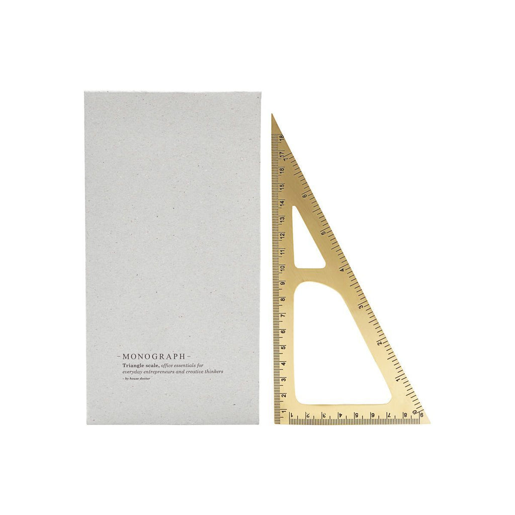 Triangle Ruler, Brass