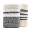 2 Pack of White & Grey Dish Towels