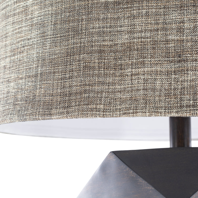 Makena Table Lamp in Camel & Dark Brown