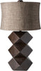 Makena Table Lamp in Camel & Dark Brown