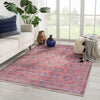 Shelta Oriental Blue & Red Area Rug