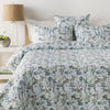 Naida Bedding in Sea Foam & White