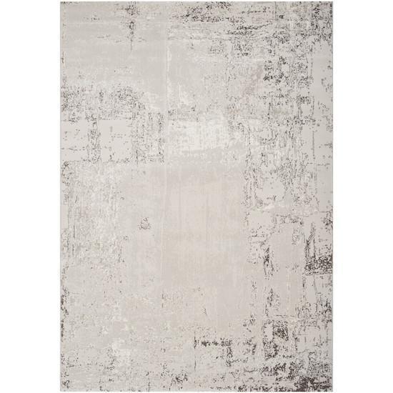 Nuage Collection Area Rug in Feather Grey, Coffee Bean, and Oatmeal design by Surya