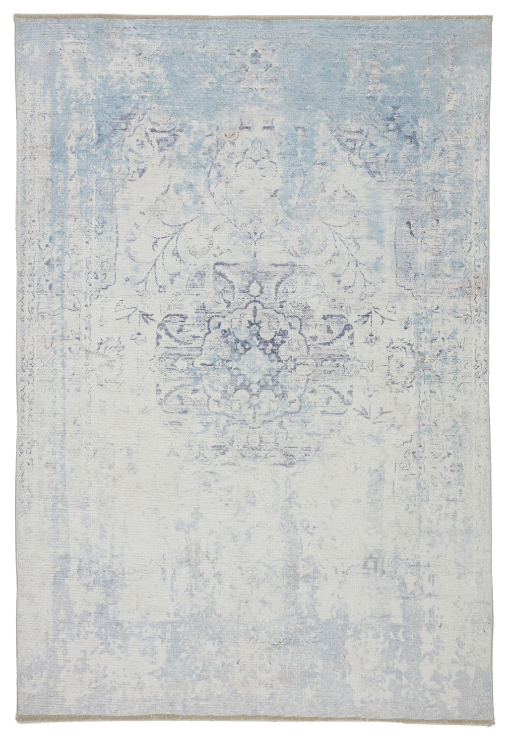 Contessa Medallion Blue & White Area Rug