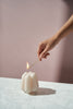 Templo Ivory Candle Sculpture