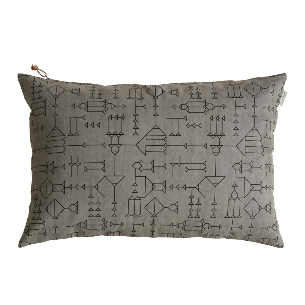 Cave Cushion - White / Grey