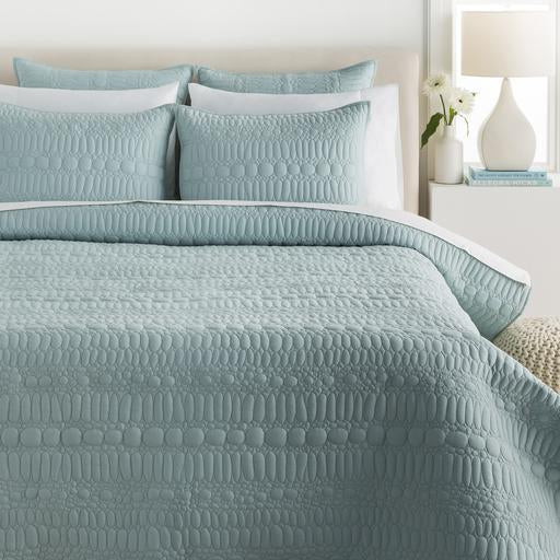 Pebble Bedding in Aqua