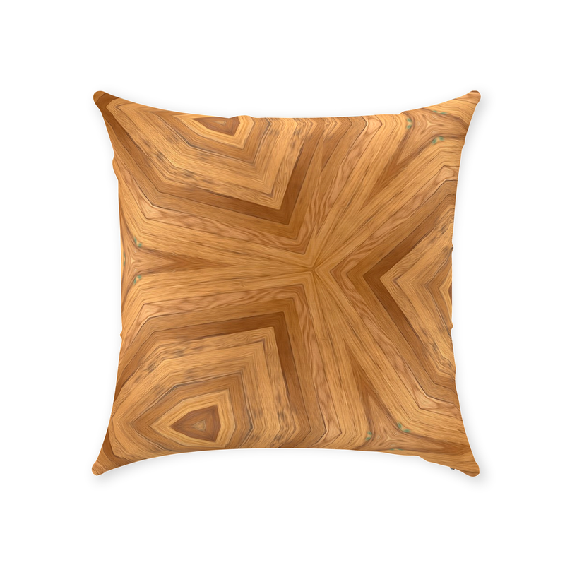 Golden Throw Pillow