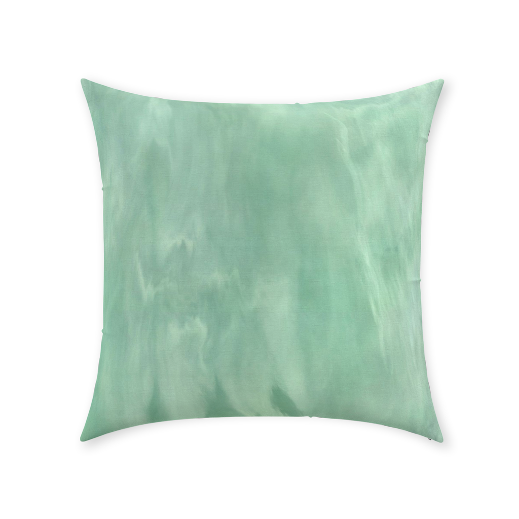 Green Mist Throw Pillow