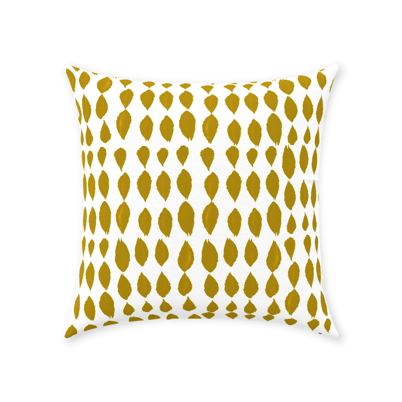 Mustard Throw Pillow