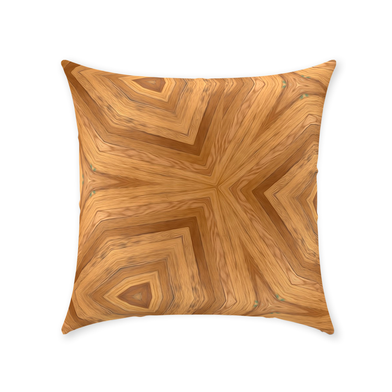 Golden Throw Pillow