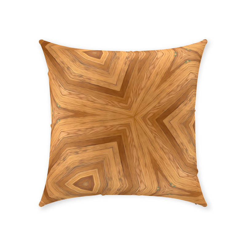 Golden Throw Pillow