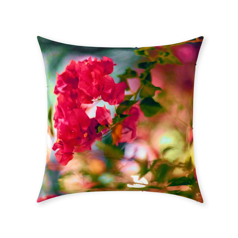 Bougainvillea Throw Pillow