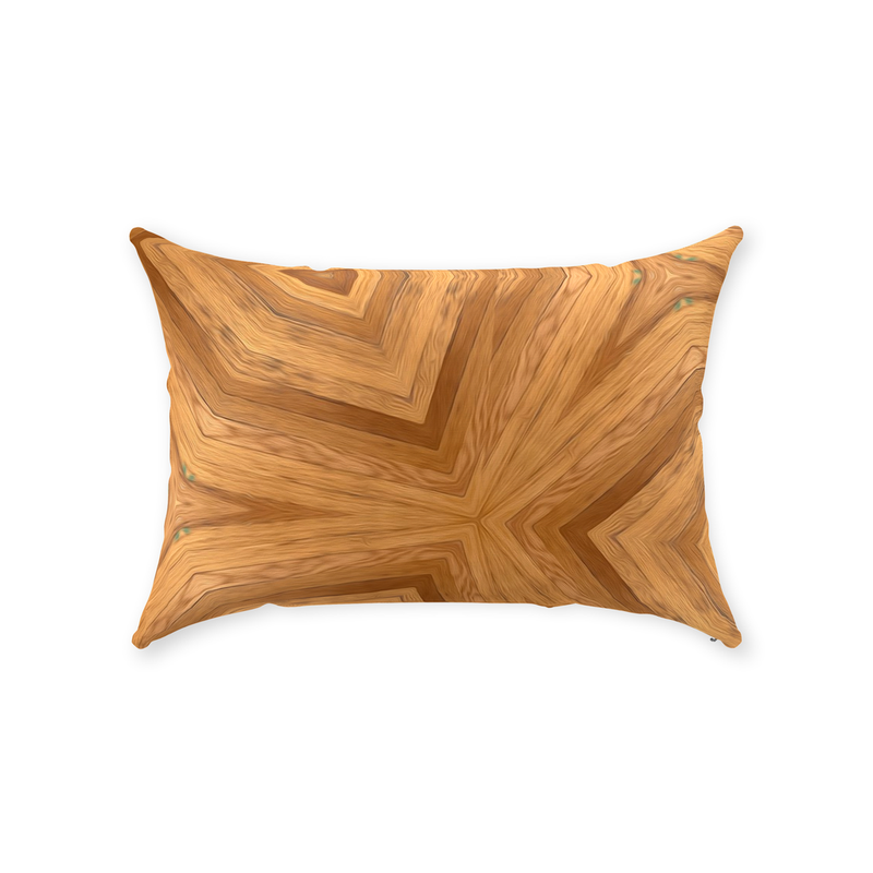 Golden Throw Pillow