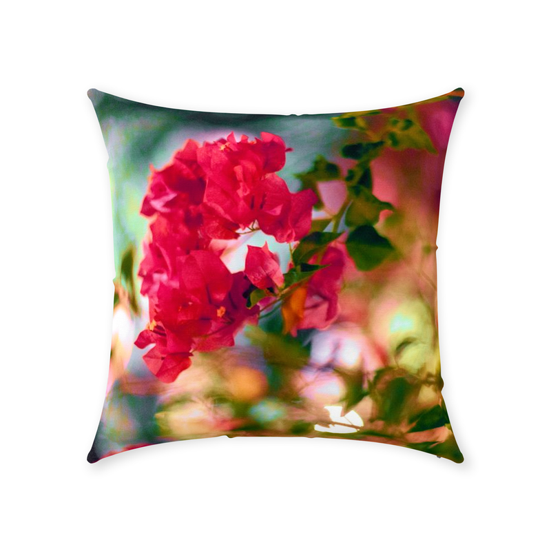 Bougainvillea Throw Pillow