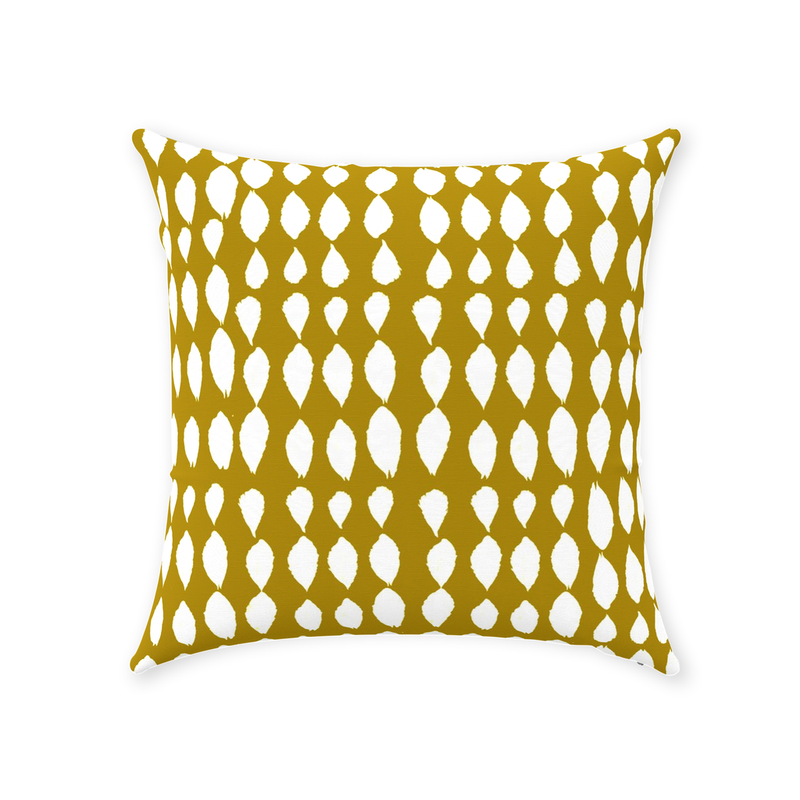 Mustard Throw Pillow