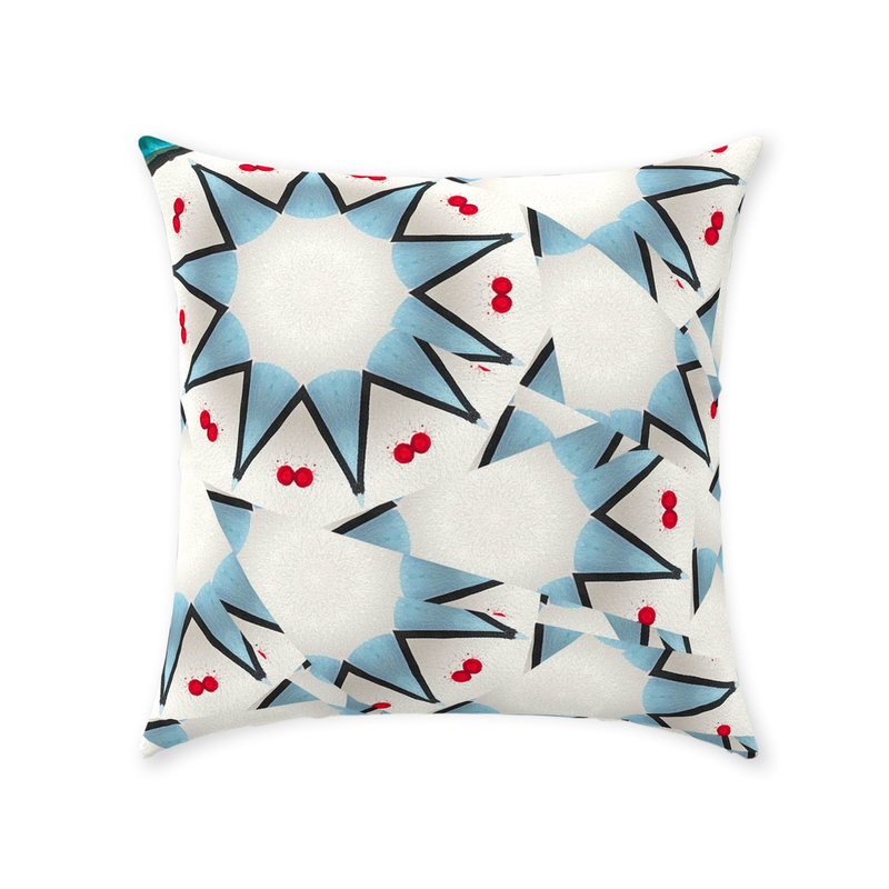 Blue Stars Throw Pillow