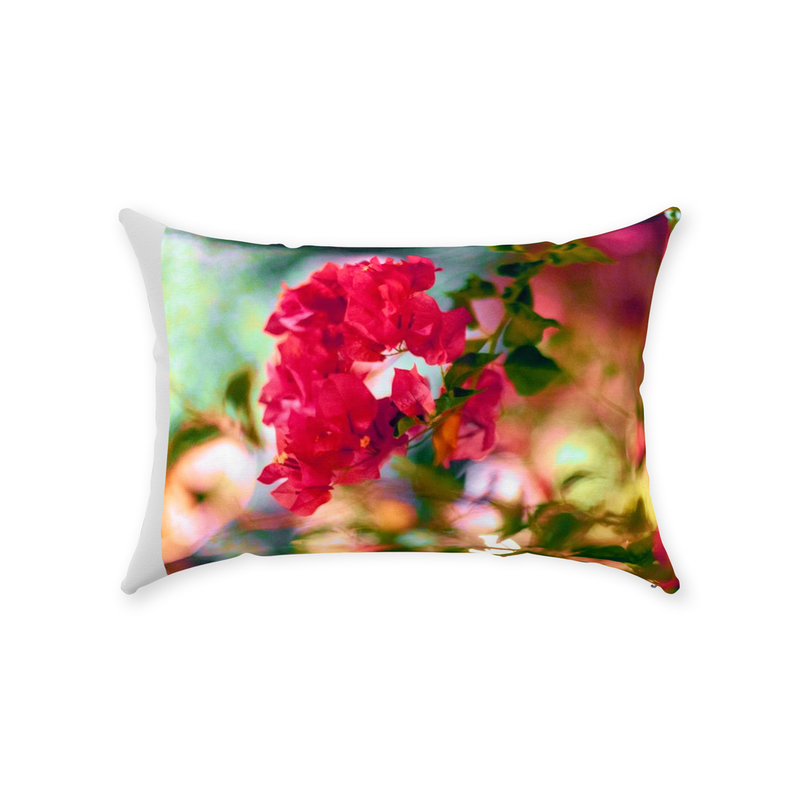 Bougainvillea Throw Pillow