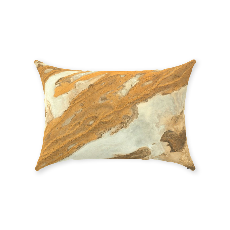 Goldsand Throw Pillows