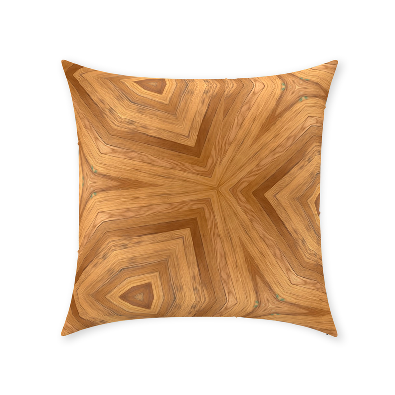 Golden Throw Pillow