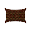 Mahogany Ticking Throw Pillow