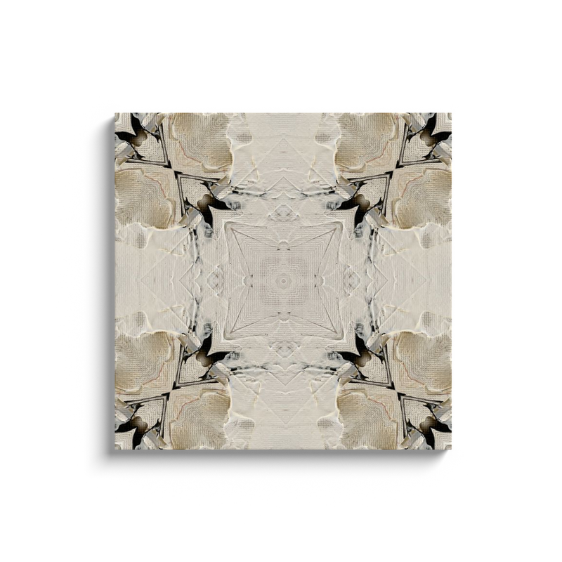 Ivory Kaleidoscope Canvas