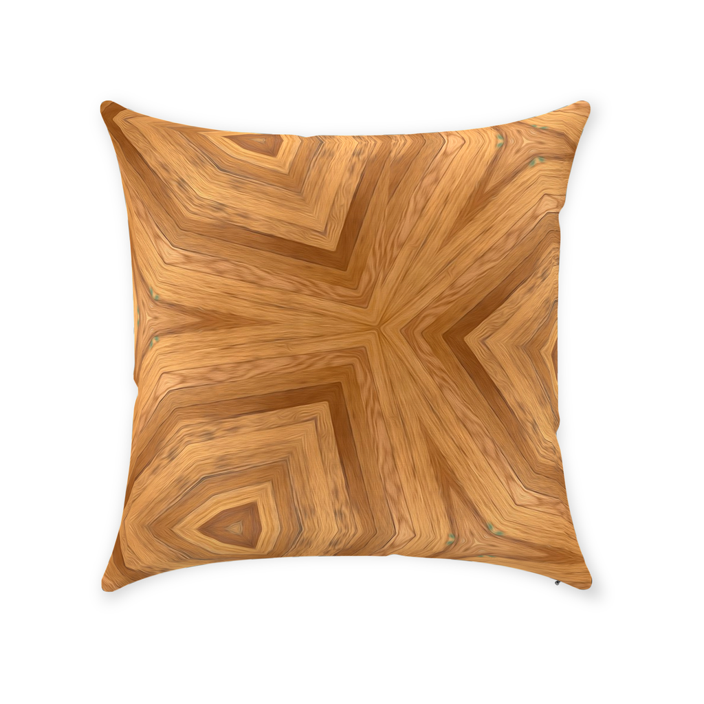 Golden Throw Pillow