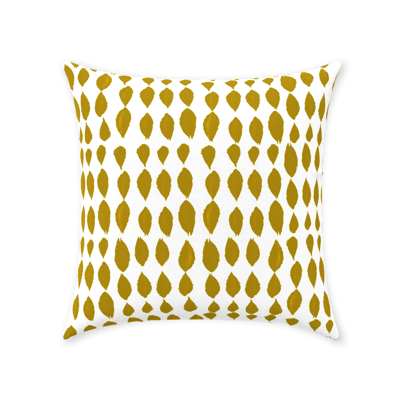 Mustard Throw Pillow