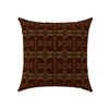 Mahogany Ticking Throw Pillow