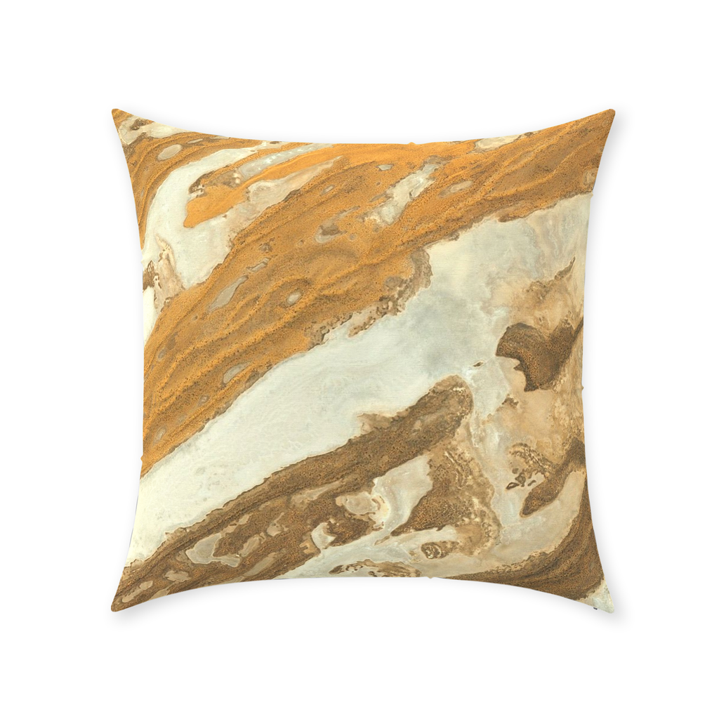 Goldsand Throw Pillows