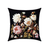 Antique Floral Throw Pillow