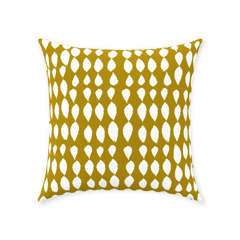 Mustard Throw Pillow