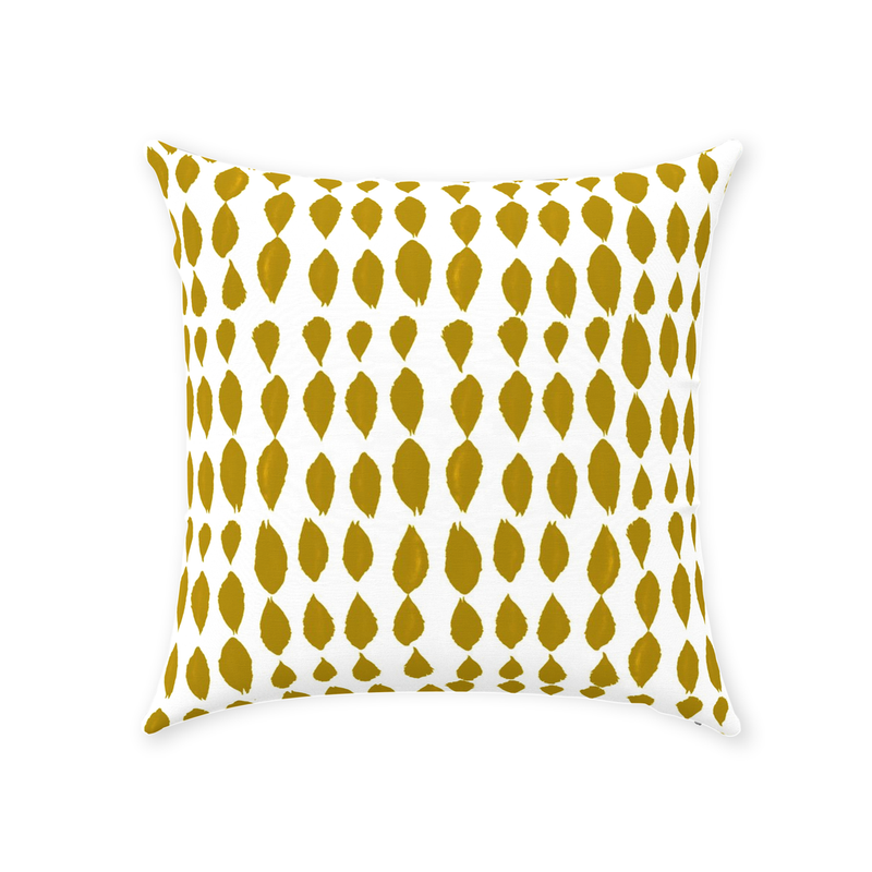 Mustard Throw Pillow