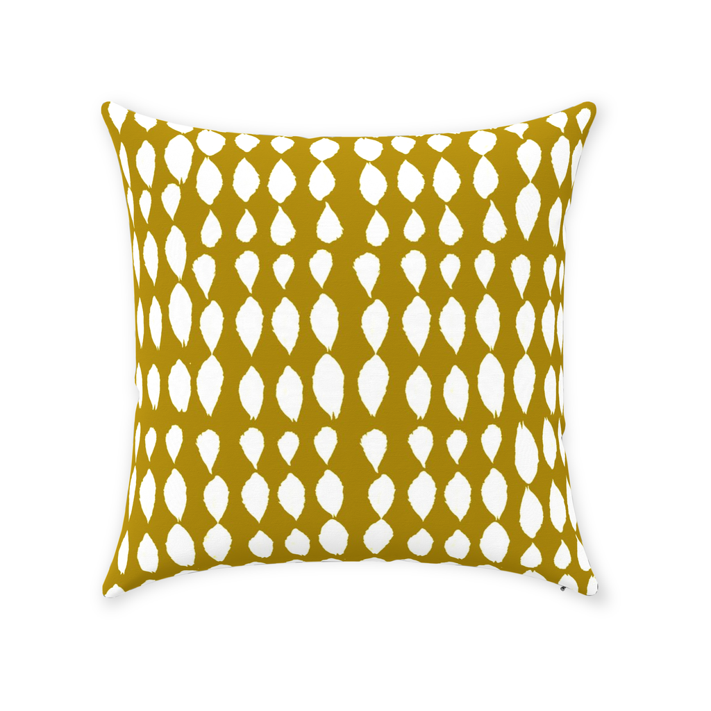 Mustard Throw Pillow