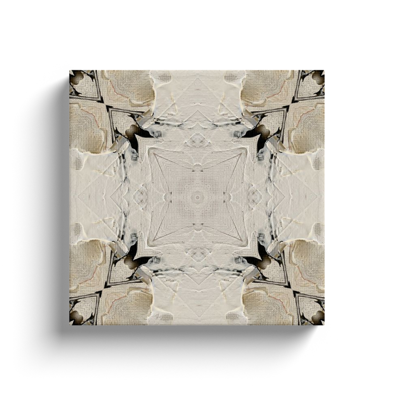 Ivory Kaleidoscope Canvas