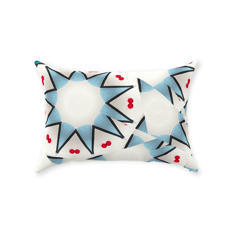 Blue Stars Throw Pillow