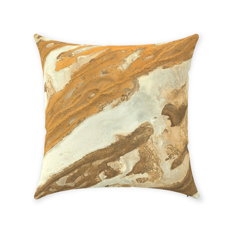 Goldsand Throw Pillows