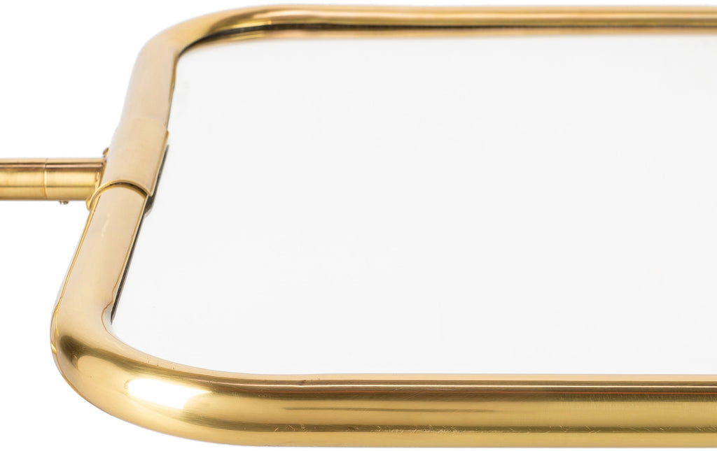 Pirouette Brass Mirror