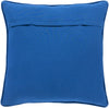 Quilted Cotton Velvet Velvet Pillow in Bright Blue