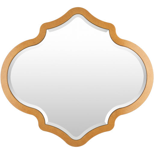 Quatrefoil Gold Mirror Flatshot Image