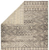 Prentice Hand-Knotted Geometric Dark Gray & Taupe Area Rug