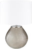 Arlo Table Lamp in Medium Gray & White