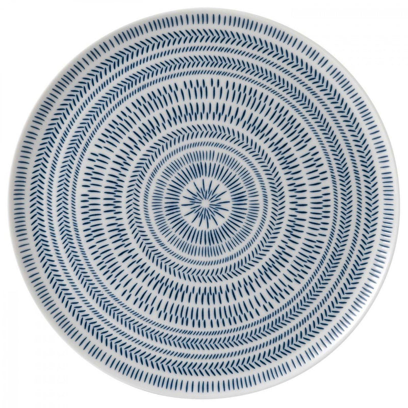 Cobalt Blue Chevron Serving Platter