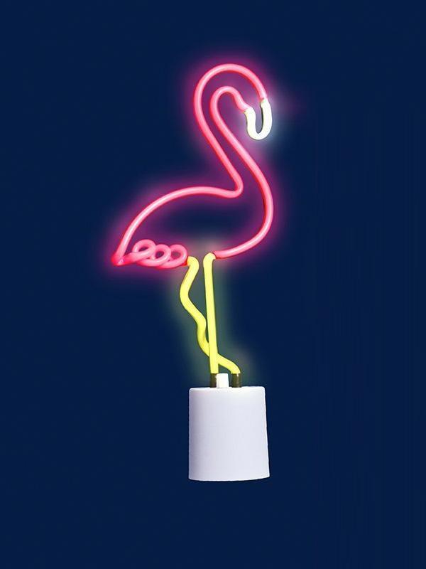 Large Flamingo Neon Light design by SunnyLIFE