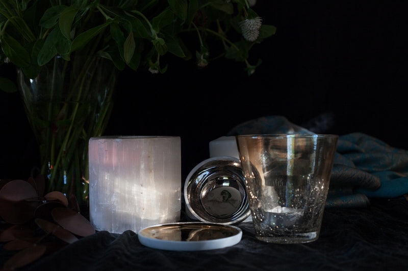 Selenite Tealight Holders & Plates