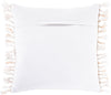 Saugatuck SGK-002 Woven Pillow in White & Peach