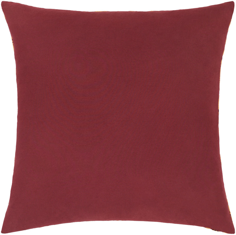 Shelter SLT-002 Woven Pillow in Garnet