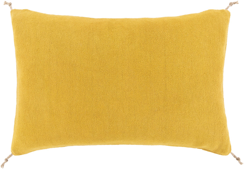 Sambramba SMB-002 Woven Lumbar Pillow in Mustard & White