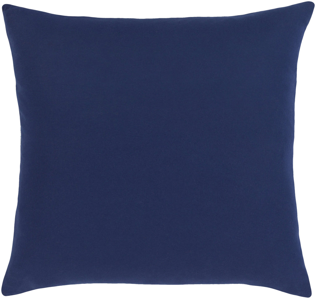 Sanya Bay SNY-004 Jacquard Pillow in Navy & Ivory