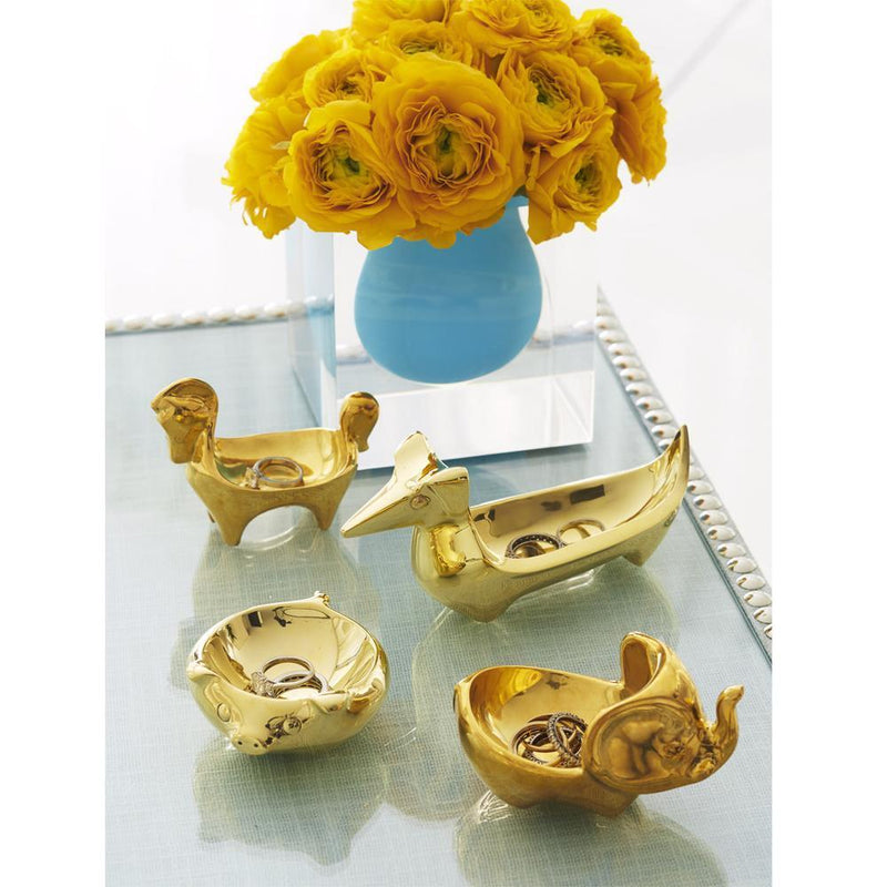 Brass Dachshund Ring Bowl